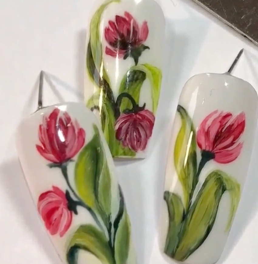 Zhostovo Nail Art - Sam Biddle