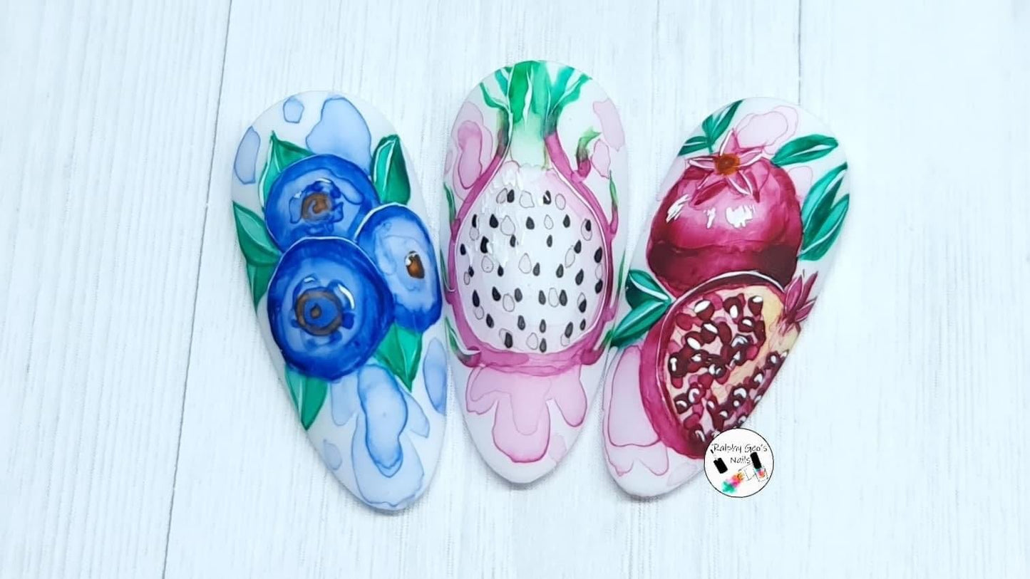 Ralphy Geo Summer Fruits Watercolour - MelanielewendonacademyRalphy Geo Summer Fruits Watercolour