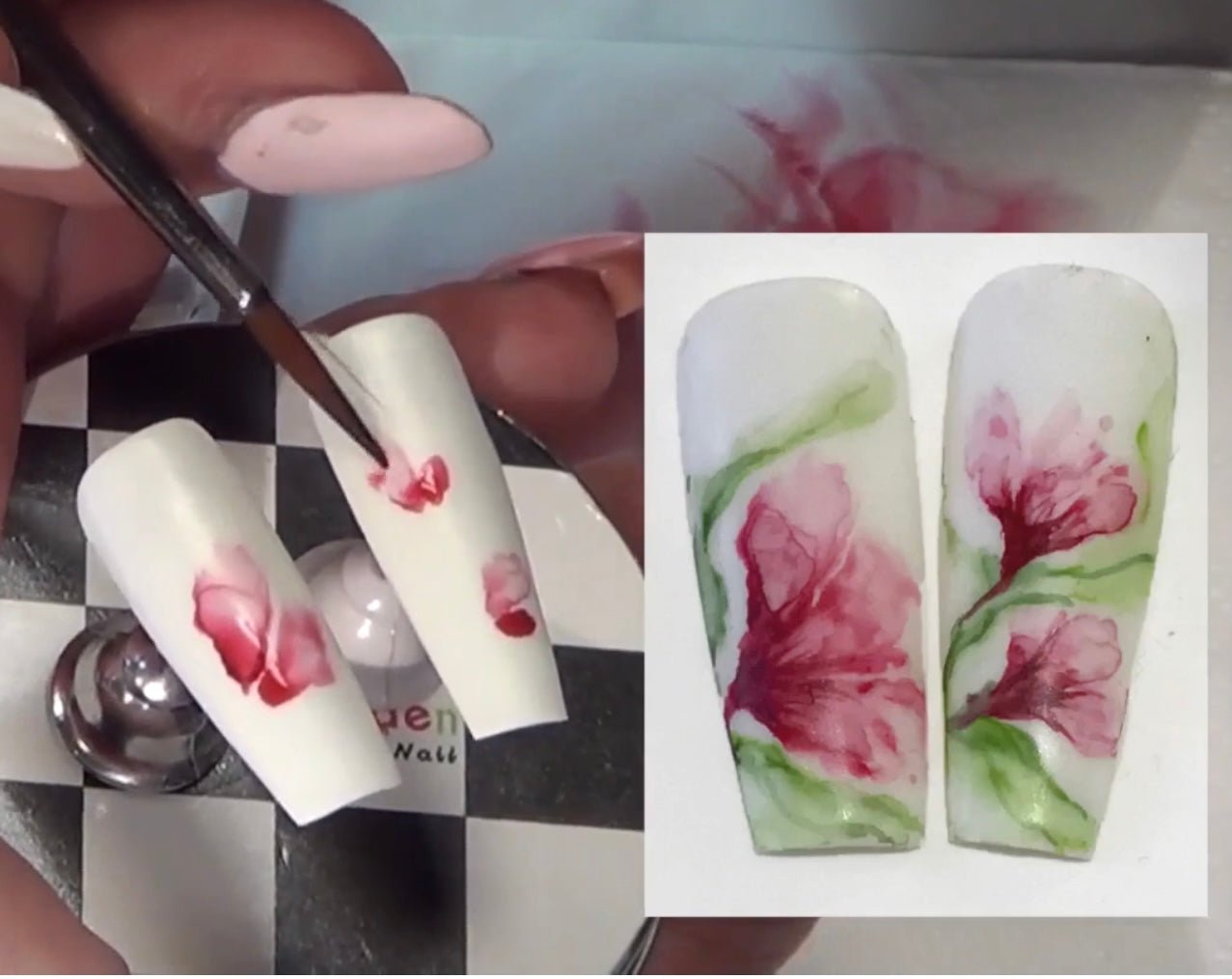 Watercolour Nails Mini Course - MelanielewendonacademyWatercolour Nails Mini Course