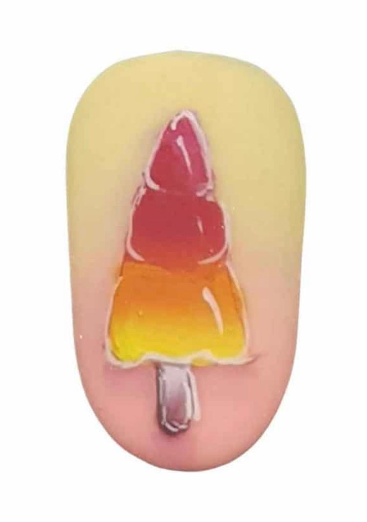 One Stroke Nail Art - Ice Cream Dream-Rebecca Isacc
