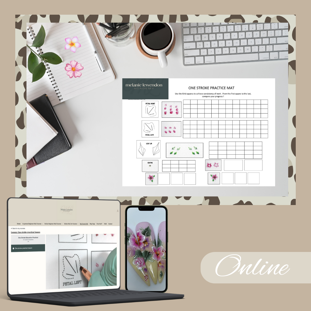 One Stroke Nail Art Edu-mat