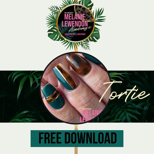 Free Tortie Nail Art Cheat Sheet - MelanielewendonacademyFree Tortie Nail Art Cheat Sheet