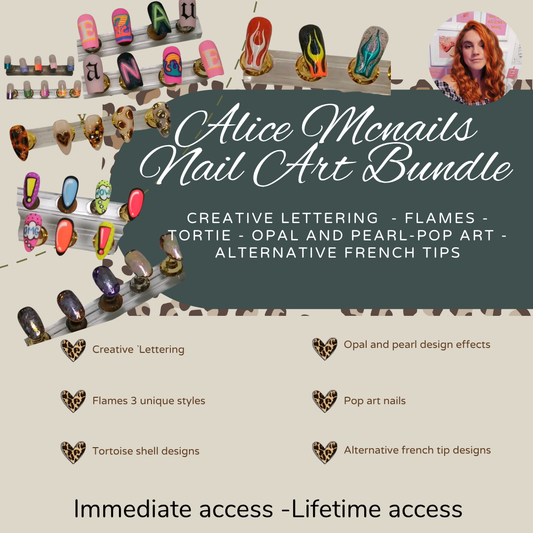 Alice Mcnails Online Nail Art Course bundle