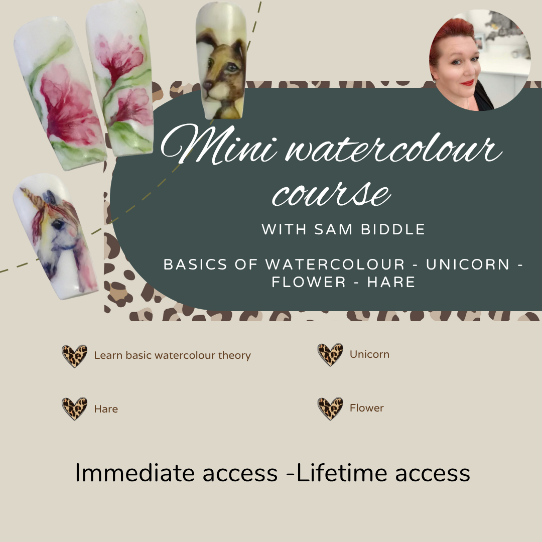 Watercolour Nails Mini Course - Sam Biddle
