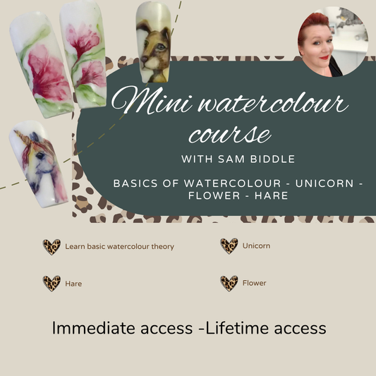 Watercolour Nails Mini Course - Sam Biddle